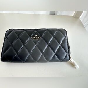 Kate Spade Black Quilted Wallet